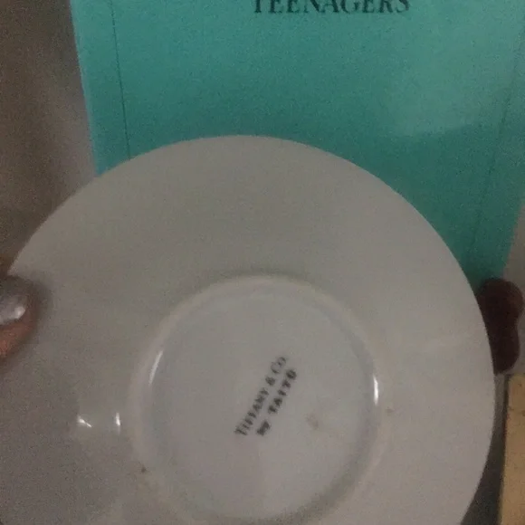 Tiffany's Table Manners book w T&Co. expresso size/tea set of 1 expresso w box. - Picture 3 of 7